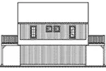 Building Plans Rear Elevation - Quail Valley Garage Apartment 113D-7500 | House Plans and More