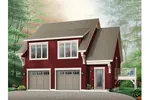 Building Plans Front Image - Lacoya Two-Car Garage  113D-7504 | House Plans and More