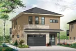 Prairie House Plan Front of House 113D-7510