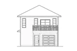 Prairie House Plan Rear Elevation -  113D-7510 | House Plans and More