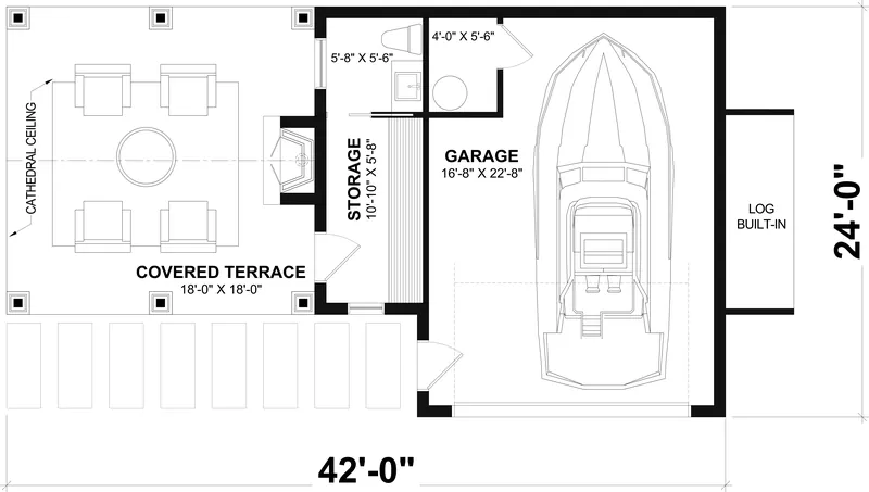 Traditional Project Plan First Floor 113D-7514