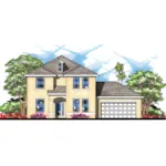 European House Plan Front of Home - Shannon Sunbelt Home 116D-0006 - Shop House Plans and More