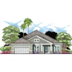 Traditional House Plan Front of Home - Marburn Craftsman Home 116D-0009 - Shop House Plans and More