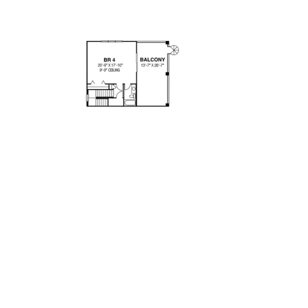 Traditional House Plan Second Floor - Southwick Florida Style Home 116D-0015 - Shop House Plans and More