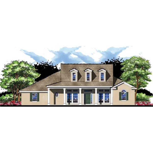 Traditional House Plan Front of Home - Cambourne Country Home 116D-0016 - Search House Plans and More