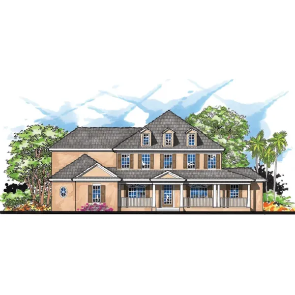 Traditional House Plan Front of Home - Mellowridge Plantation Home 116D-0018 - Shop House Plans and More