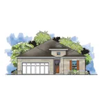 Ranch House Plan Front of Home - Lonato Sunbelt Ranch Home 116D-0031 - Shop House Plans and More