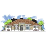 Mediterranean House Plan Front of House 116D-0050