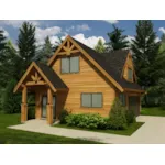 Building Plans Front of Home - Homestead Rustic Garage 117D-6001 | House Plans and More