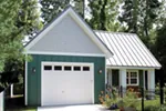 Building Plans Front of Home - Rogers RV Garage & Workshop 117D-6002 | House Plans and More