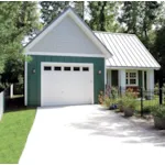 Building Plans Front of Home - Rogers RV Garage & Workshop 117D-6002 | House Plans and More