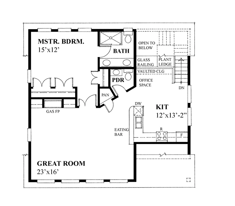 Building Plans Project Plan Second Floor 117D-7512