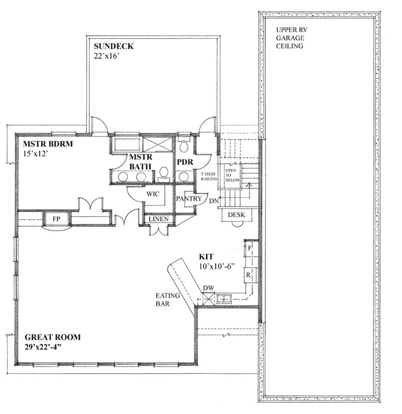 Building Plans Project Plan Second Floor 117D-7514