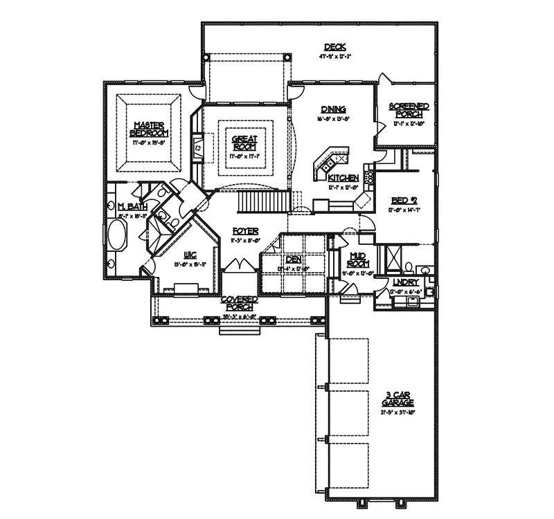 Mediterranean House Plan First Floor - Nola Bay Florida Style Home 119D-0011 - Shop House Plans and More