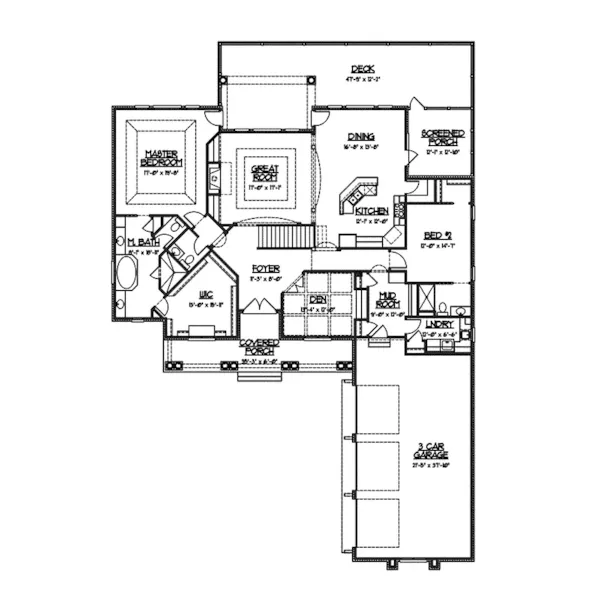 Mediterranean House Plan First Floor - Nola Bay Florida Style Home 119D-0011 - Shop House Plans and More