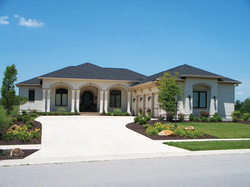 Florida House Plan Front of Home - Nola Bay Florida Style Home 119D-0011 - Shop House Plans and More