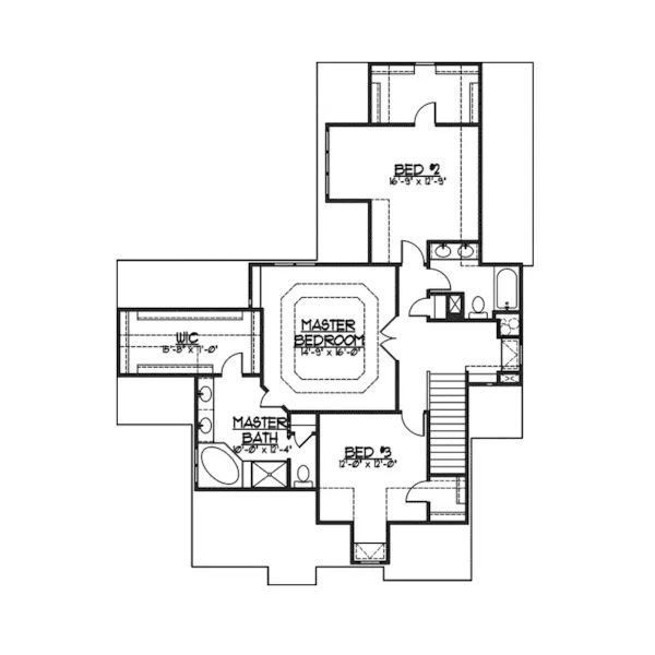 European House Plan Second Floor - Leavenworth Cove English Home 119D-0014 - Shop House Plans and More