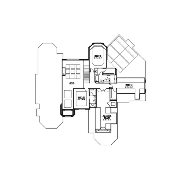 Tudor House Plan Second Floor - Skylark English Cottage Home 119S-0001 - Shop House Plans and More