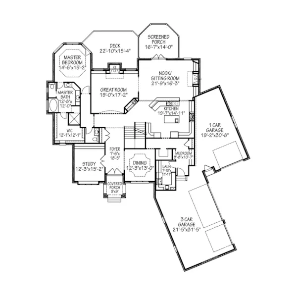 Luxury House Plan First Floor - Theriot Manor European Home 119S-0002 - Shop House Plans and More