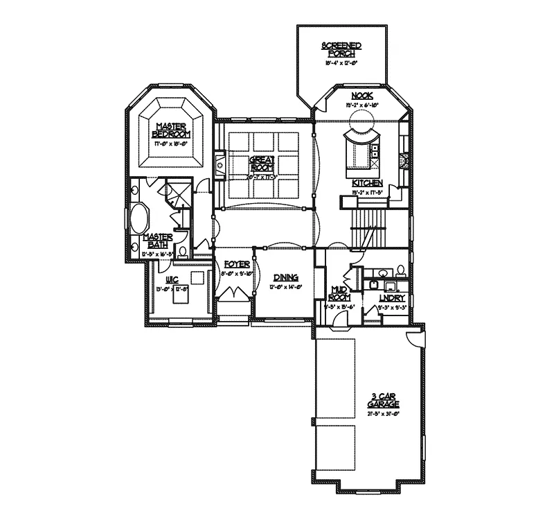Tudor House Plan First Floor - Carmarthen Luxury Tudor Home 119S-0005 - Search House Plans and More