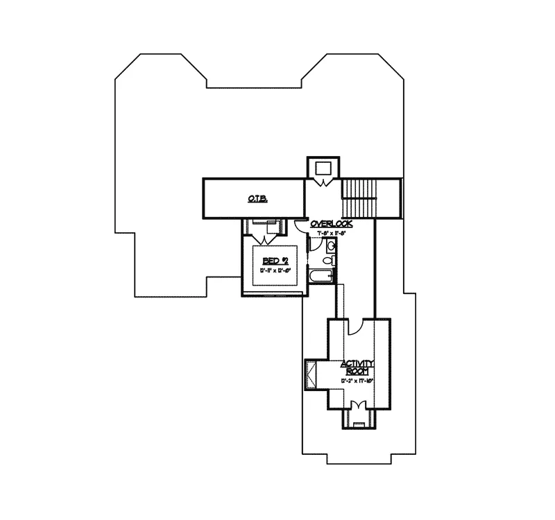 Tudor House Plan Second Floor - Carmarthen Luxury Tudor Home 119S-0005 - Search House Plans and More