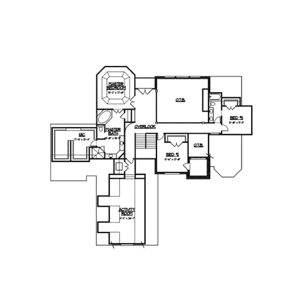 English Cottage House Plan Second Floor - Sharon Hill Luxury Home 119S-0007 - Shop House Plans and More