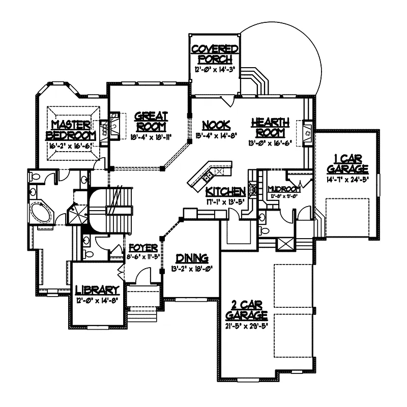 Luxury House Plan First Floor - Lydell Manor Luxury Home 119S-0008 - Shop House Plans and More