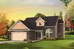 Contemporary House Plan Front of Home - Olivia Neoclassical Home 121D-0001 - Shop House Plans and More