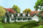 Vacation House Plan Front of Home - Kaitlyn Southern Home 121D-0003 - Search House Plans and More