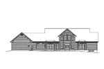 Colonial House Plan Rear Elevation - Samantha Country Home 121D-0004 - Shop House Plans and More