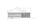 Traditional House Plan Left Elevation - Jillian Ranch Home 121D-0005 - Search House Plans and More