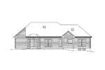Traditional House Plan Rear Elevation - Jillian Ranch Home 121D-0005 - Search House Plans and More
