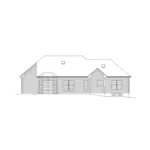 Waterfront House Plan Rear Elevation - Jillian Ranch Home 121D-0005 - Search House Plans and More