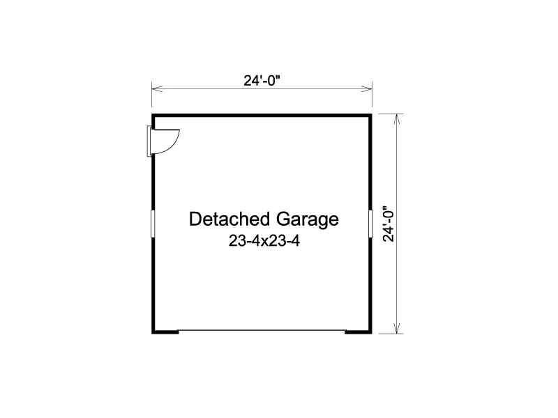Traditional House Plan Garage Floor Plan - Chloe Ranch Home 121D-0007 - Search House Plans and More