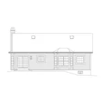 Ranch House Plan Rear Elevation - Chloe Ranch Home 121D-0007 - Search House Plans and More