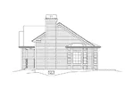 Cape Cod & New England House Plan Right Elevation - Chloe Ranch Home 121D-0007 - Search House Plans and More