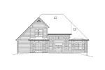 Craftsman House Plan Rear Elevation - Alyson Traditional Home 121D-0009 - Search House Plans and More