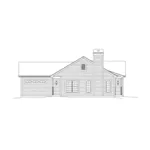 Traditional House Plan Left Elevation - Cassandra Country Ranch Home 121D-0010 - Search House Plans and More