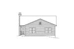 Country House Plan Rear Elevation - Cassandra Country Ranch Home 121D-0010 - Search House Plans and More