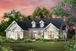 Waterfront House Plan Front of House 121D-0011
