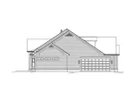 Ranch House Plan Left Elevation - Abigail Traditional Ranch Home 121D-0011 - Search House Plans and More