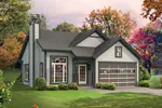Ranch House Plan Front of House 121D-0012