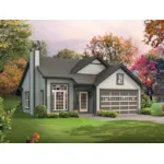 Country House Plan Front of Home - Angelina Rustic Ranch Home 121D-0012 - Search House Plans and More