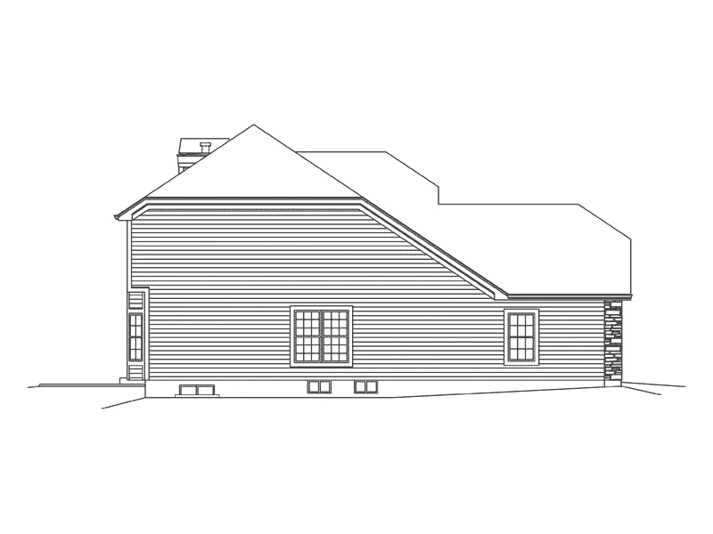 Rustic House Plan Left Elevation - Autumn Rustic Craftsman Home 121D-0014 - Search House Plans and More