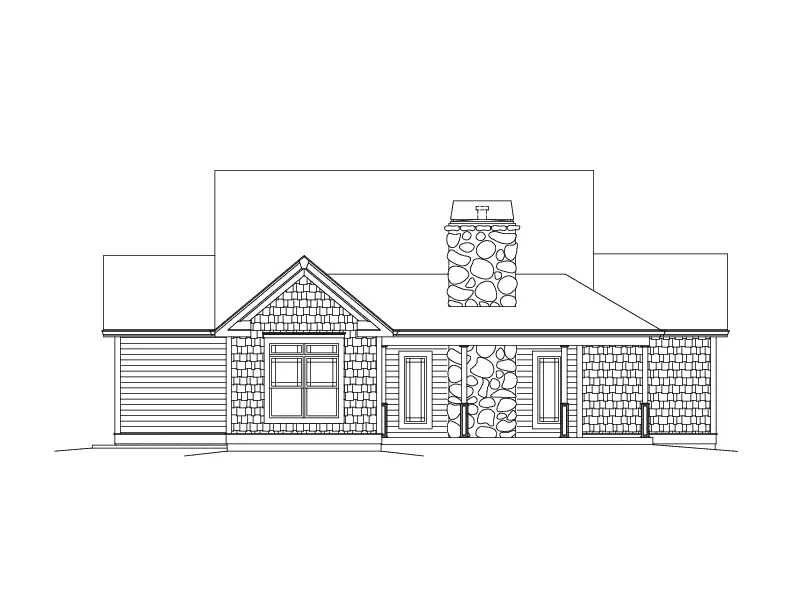 Country House Plan Left Elevation - Paige Country Cottage Home 121D-0016 - Shop House Plans and More