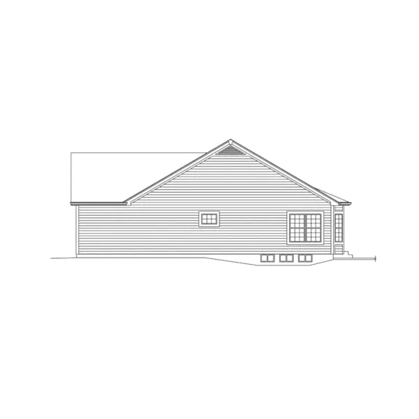 Cabin & Cottage House Plan Right Elevation - Melanie Cottage Home 121D-0017 - Shop House Plans and More