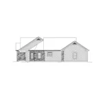 Ranch House Plan Right Elevation - Lillian Ranch Home 121D-0018 - Shop House Plans and More