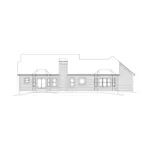 Craftsman House Plan Rear Elevation - Hailey Country Ranch Home 121D-0020 - Search House Plans and More