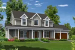 Craftsman House Plan Front of Home - Grace Country Home 121D-0022 - Search House Plans and More
