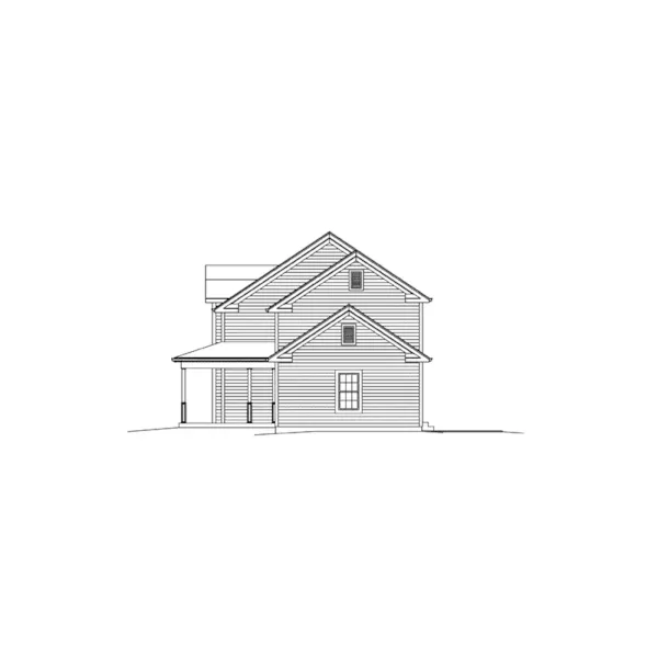 Neoclassical House Plan Right Elevation - Grace Country Home 121D-0022 - Search House Plans and More